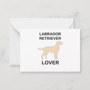 yellow lab lover card