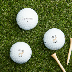 yellow lab lover golf balls
