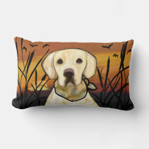 YELLOW LAB LUMBAR PILLOW