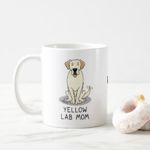 Yellow Lab Mom Labrador Retriever Mom Cute Dog Mom Coffee Mug