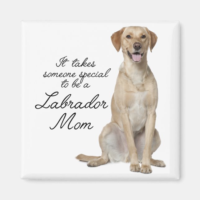 Yellow Lab Mom Magnet (Front)