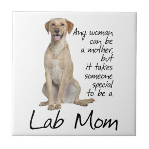 Yellow Lab Mom Tile