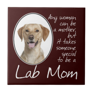 Yellow Lab Mom Tile