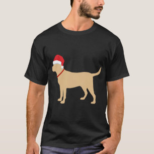 Yellow Lab Santa Hat Cute Labrador Christmas Gift T-Shirt