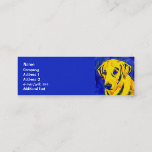 Yellow Lab - Skinny Business Card - "Archie"