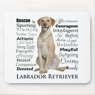 Yellow Lab Traits Mousepad