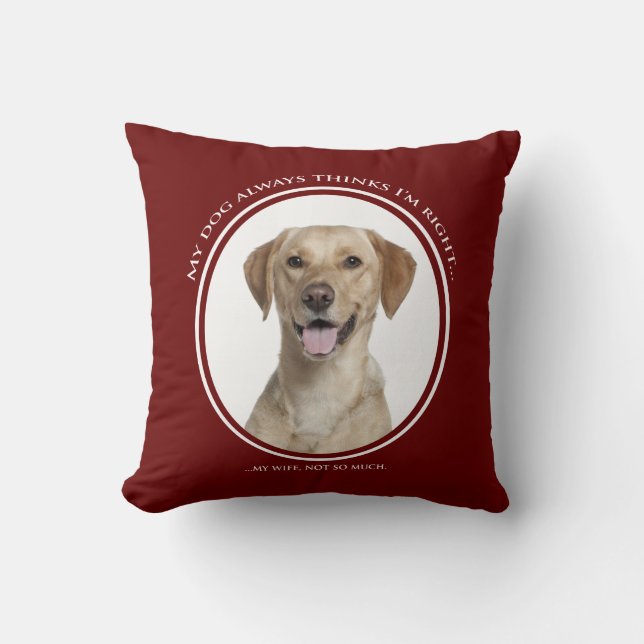Yellow Lab v. Wife Pillow (Front)