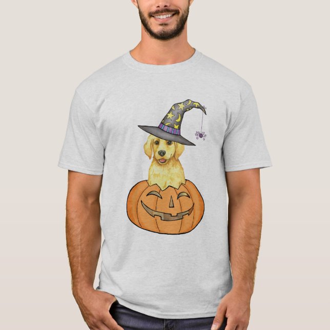 Yellow Lab Witch T-Shirt (Front)
