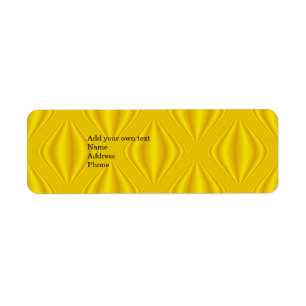 Yellow  Label Gift Address Sticker