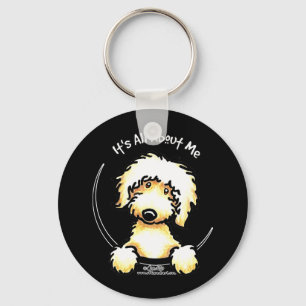 Yellow Labradoodle IAAM Keychain