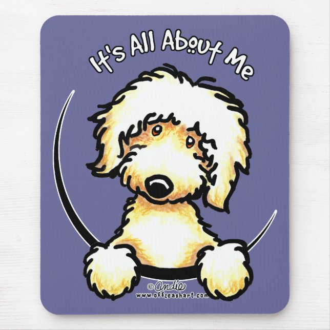 Yellow Labradoodle IAAM Mouse Pad (Front)