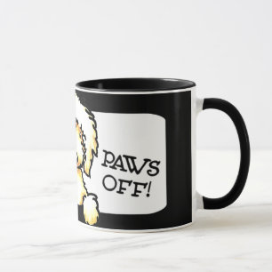 Yellow Labradoodle Paws Off Mug