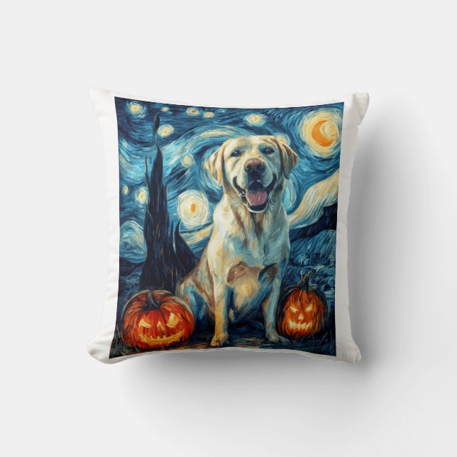 Yellow Labrador (1) Throw Pillow (Front)