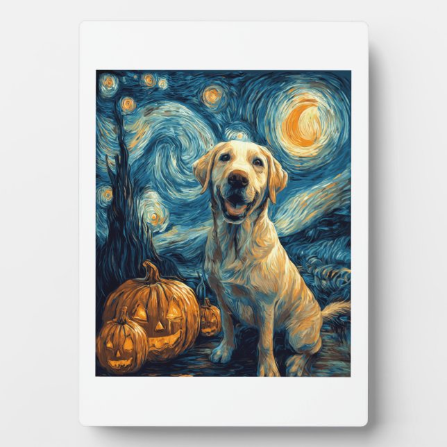 Yellow Labrador (2) Plaque (Front)