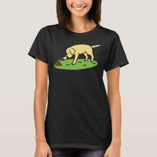 Yellow Labrador And Mole Friend T-Shirt