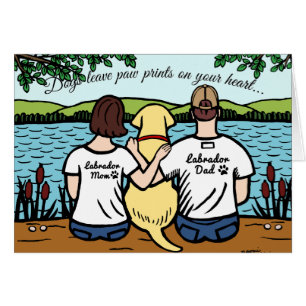 Yellow Labrador and Mom and Dad