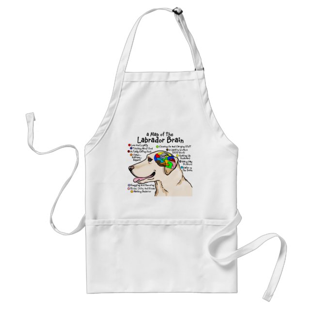 Yellow Labrador Brain Atlas Standard Apron (Front)