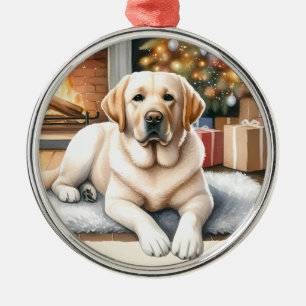 Yellow Labrador Christmas Ornament