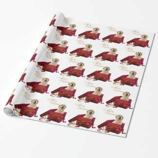 Yellow Labrador Christmas Wrapping Paper