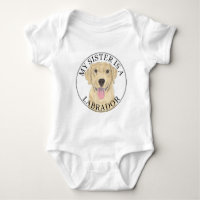 Yellow Labrador Dog Big Sister