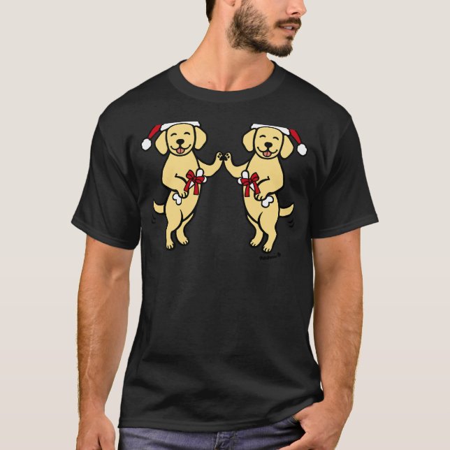 Yellow Labrador Friends Exchange T-Shirt (Front)