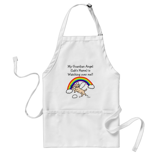 Yellow Labrador Guardian Angel (Rainbow Bridge) 2 Standard Apron (Front)