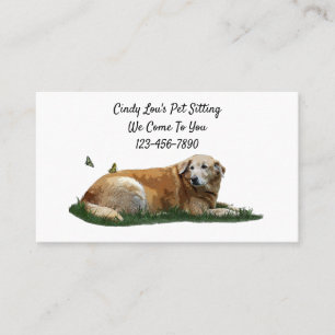 Yellow Labrador Mixed Breed Dog Business Cards