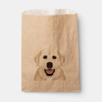 yellow labrador retriever cartoon favour bag