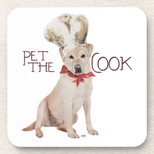 Yellow Labrador Retriever Chef Coaster