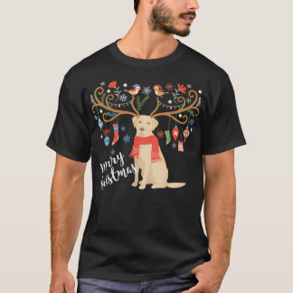 Yellow Labrador Retriever Christmas Dog Lab Xmas S T-Shirt