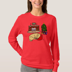 Yellow Labrador Retriever Christmas Shirts