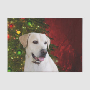 Yellow labrador retriever Christmas Tissue Paper