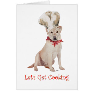 Yellow Labrador Retriever Cooking