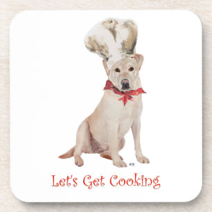 Yellow Labrador Retriever Cooking Coaster