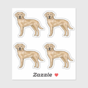 Yellow Labrador Retriever Cute Cartoon Lab Dog Art