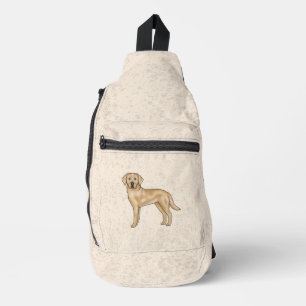 Yellow Labrador Retriever Cute Cartoon Lab Dog Sling Bag