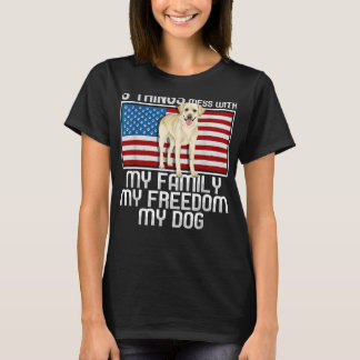 Yellow Labrador Retriever Dog 3 Things T-Shirt