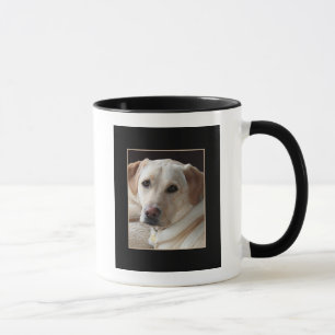 Yellow Labrador Retriever Dog on Ceramic Mug