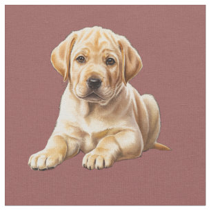 Yellow Labrador Retriever Fabric