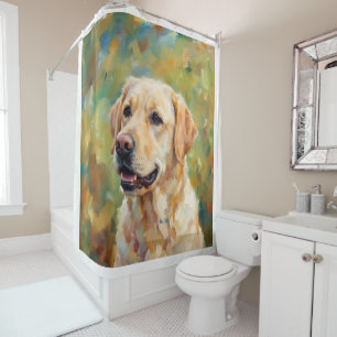 Yellow Labrador Retriever Impressionist Art