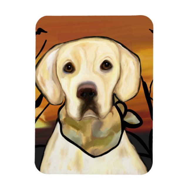 Yellow Labrador Retriever Magnet (Vertical)