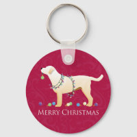Yellow Labrador Retriever Merry Christmas Design