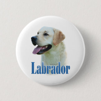 Yellow Labrador Retriever Name - Button