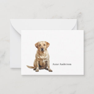 Yellow Labrador Retriever Note Card