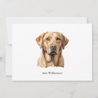 Yellow Labrador Retriever Note Card