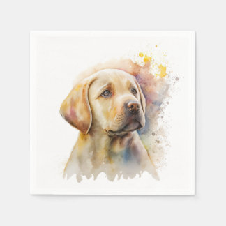 Yellow Labrador Retriever Paper Napkin