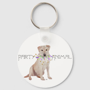 Yellow Labrador Retriever Party Keychain