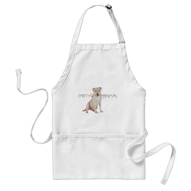 Yellow Labrador Retriever Party Standard Apron (Front)