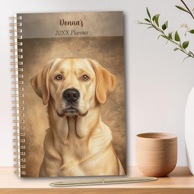 Yellow Labrador Retriever Portrait Personal Yearly Planner (Yellow Labrador Retriever Portrait Personal Yearly Planner)