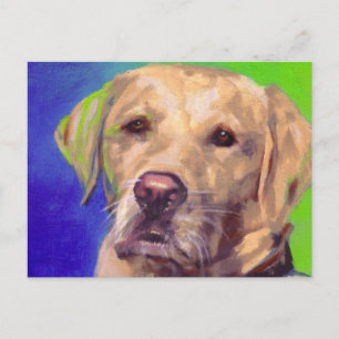 Yellow Labrador Retriever Postcard